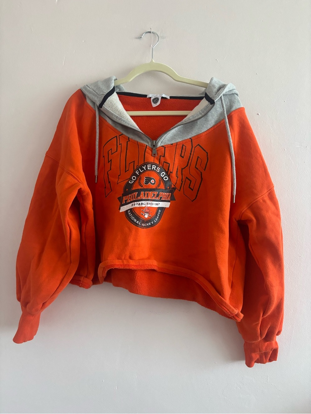Philadelphia Flyers Orange Hooded Sweatshirt